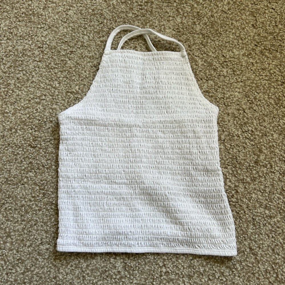Hollister White Crop Too